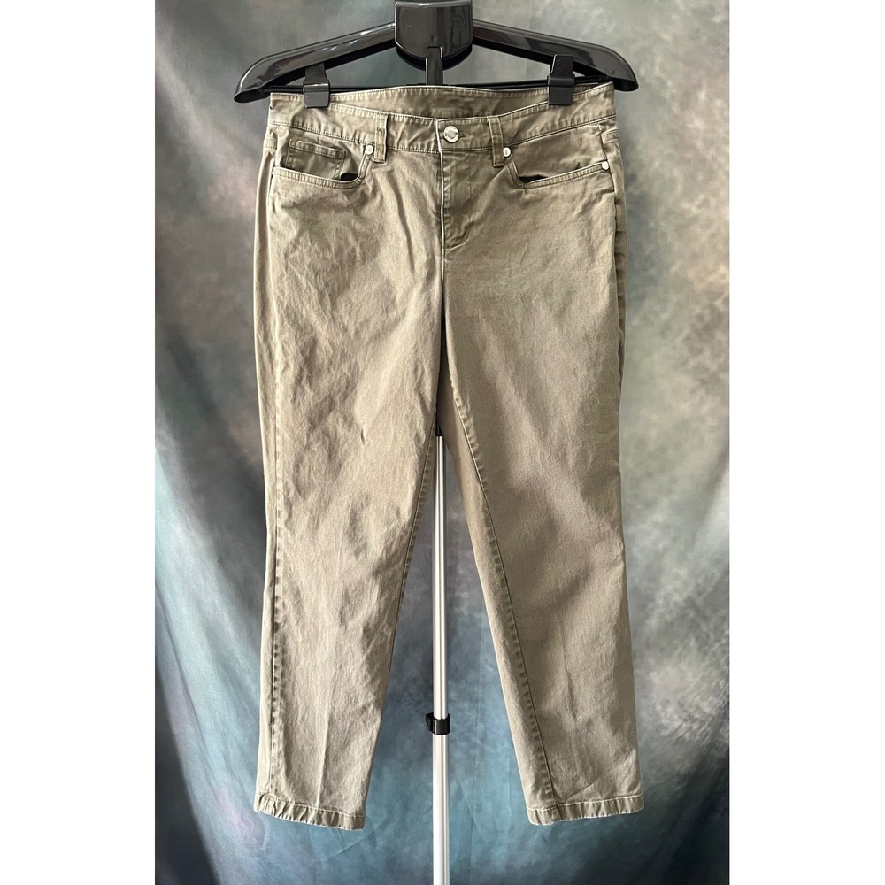 Brooks Brothers Olive Green Natalie Fit Women's Cropped Pants‎ Size 8P